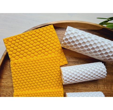 Hexagon pattern texture roller, style 7, for polymer clay, one clay roller or FULL set
