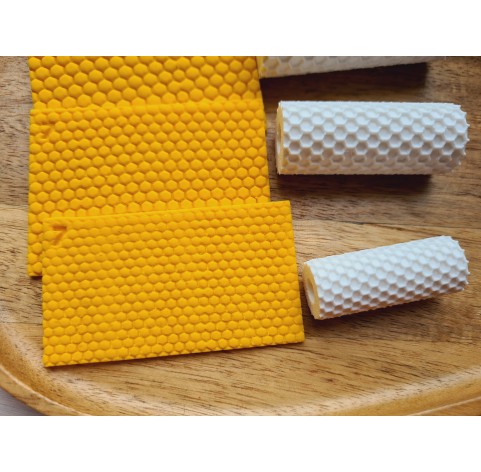 Hexagon pattern texture roller, style 7, for polymer clay, one clay roller or FULL set
