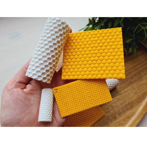 Hexagon pattern texture roller, style 7, for polymer clay, one clay roller or FULL set