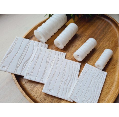 Bone pattern texture roller, style 9, for polymer clay, one clay roller or FULL set