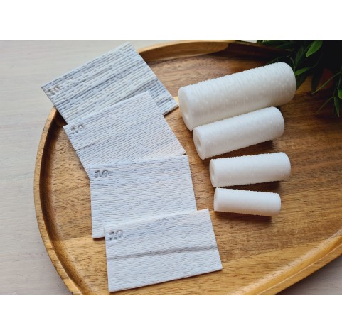 Birch wood grain pattern texture roller, style 10, for polymer clay, one clay roller or FULL set