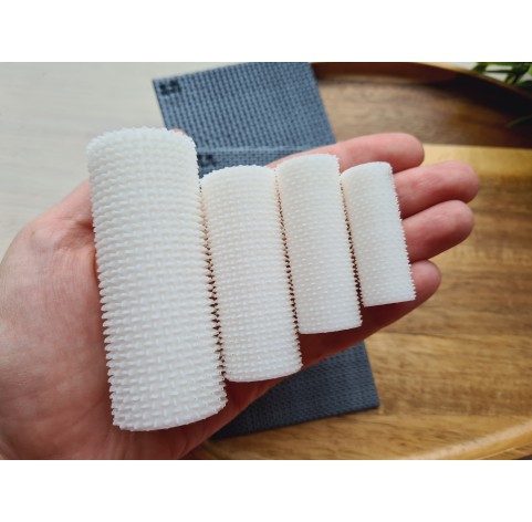 Grid plate pattern texture roller, style 11, for polymer clay, one clay roller or FULL set