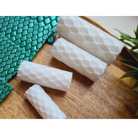 Large scale pattern texture roller, style 13, for polymer clay, one clay roller or FULL set