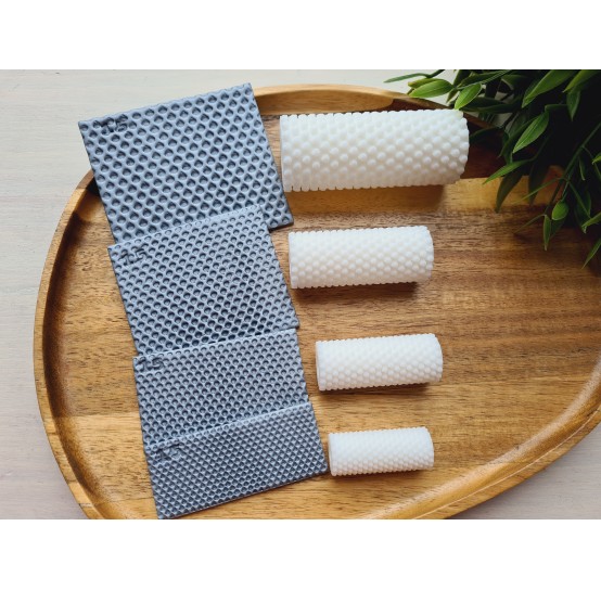 Perforated plate pattern texture roller, style 15, for polymer clay, one clay roller or FULL set