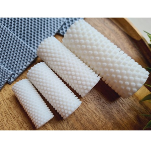 Perforated plate pattern texture roller, style 15, for polymer clay, one clay roller or FULL set