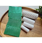 Round scale pattern texture roller, style 16, for polymer clay, one clay roller or FULL set