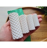 Round scale pattern texture roller, style 16, for polymer clay, one clay roller or FULL set