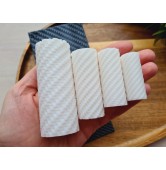 Carbon pattern texture roller, style 17, for polymer clay, one clay roller or FULL set