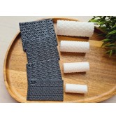 Chainmail pattern texture roller, style 19, for polymer clay, one clay roller or FULL set