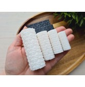 Chainmail pattern texture roller, style 19, for polymer clay, one clay roller or FULL set