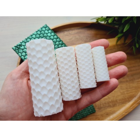Small scale pattern texture roller, style 12, for polymer clay, one clay roller or FULL set