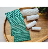 Large scale pattern texture roller, style 13, for polymer clay, one clay roller or FULL set