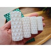 Large scale pattern texture roller, style 13, for polymer clay, one clay roller or FULL set