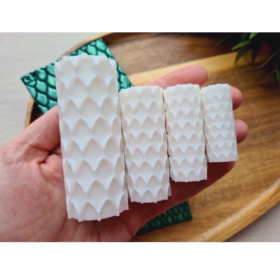 Large scale pattern texture roller, style 13, for polymer clay, one clay roller or FULL set