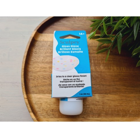 Sculpey finish varnish for plastic, gloss glaze, 30 ml