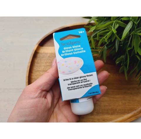Sculpey finish varnish for plastic, gloss glaze, 30 ml