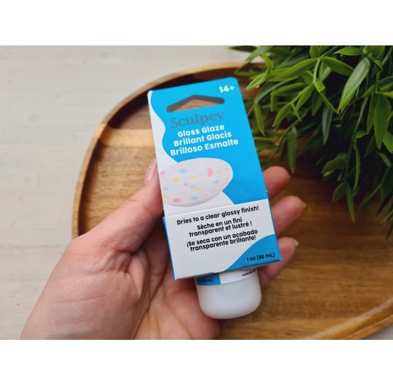 Sculpey finish varnish for plastic, gloss glaze, 30 ml