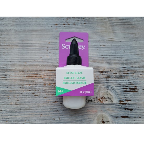Sculpey finish varnish for plastic, gloss glaze, 30 ml