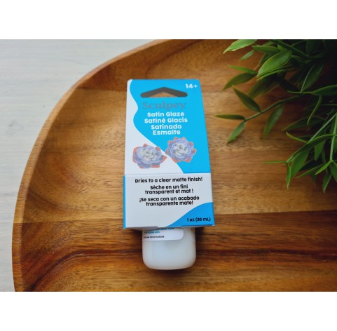 Sculpey finish varnish for plastic, satin glaze, 30 ml