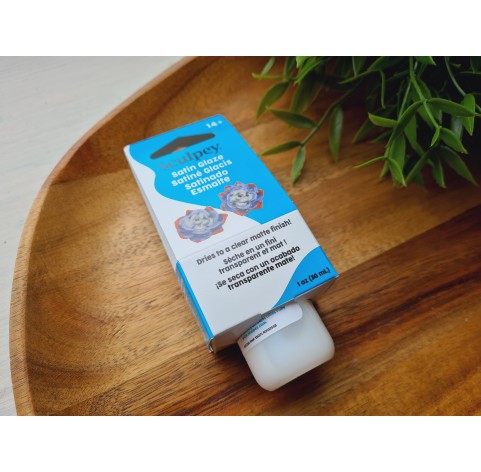 Sculpey finish varnish for plastic, satin glaze, 30 ml