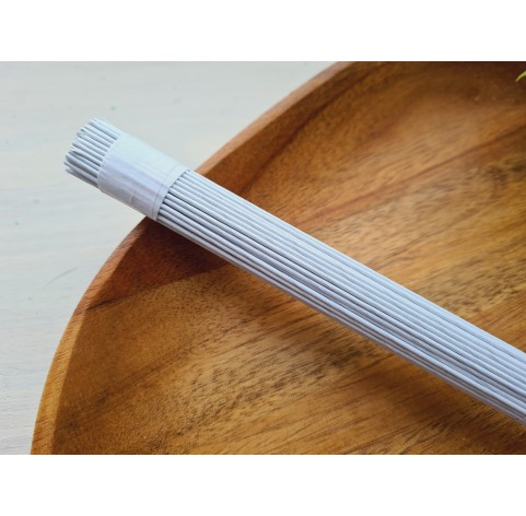 Floristic wire, white, size 18, 30 cm, 100 pcs.