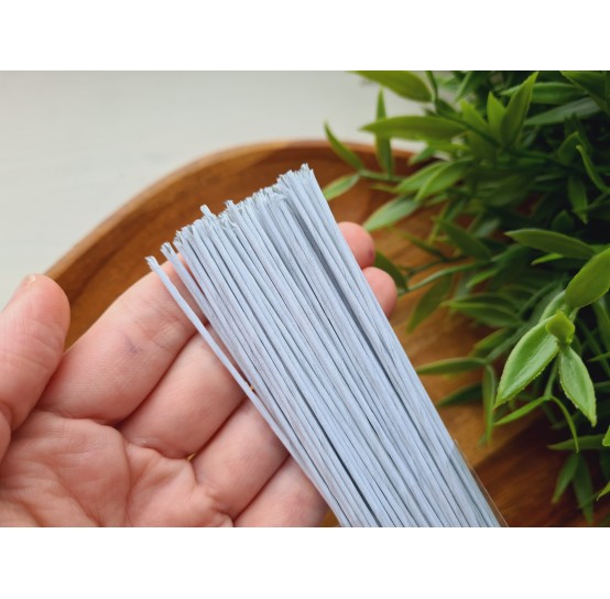 Floristic wire, white, size 18, 30 cm, 100 pcs.