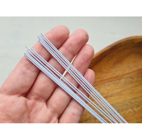 Floristic wire, white, size 20, 30 cm, 10 pcs.
