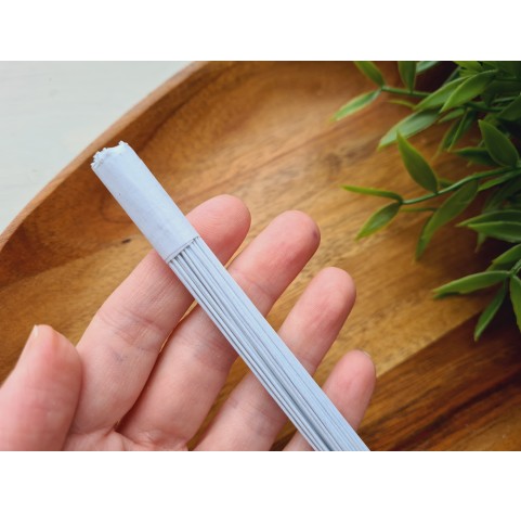 Floristic wire, white, size 22, 30 cm, 100 pcs.