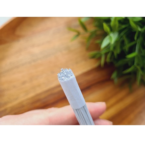 Floristic wire, white, size 24, 30 cm, 10 pcs.