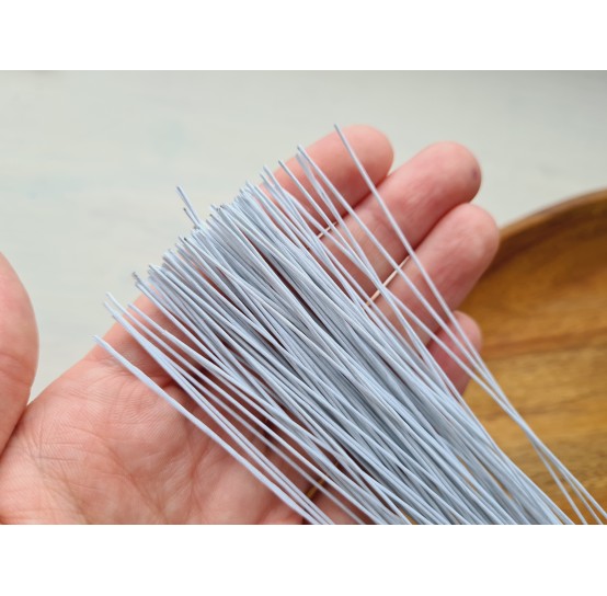 Floristic wire, white, size 24, 30 cm, 100 pcs.