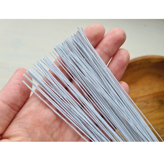 Floristic wire, white, size 26, 30 cm, 100 pcs.