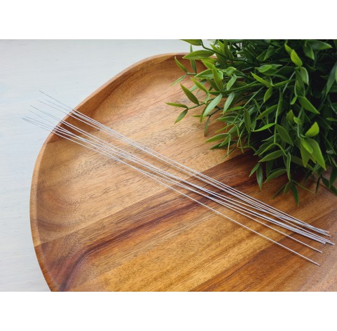 Floristic wire, white, size 26, 30 cm, 10 pcs.