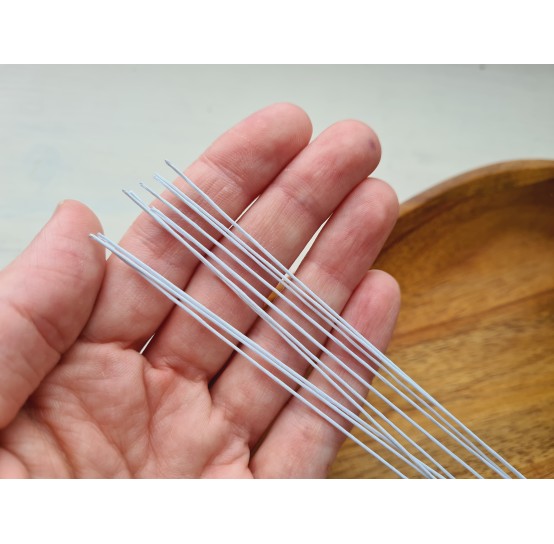 Floristic wire, white, size 26, 30 cm, 10 pcs.