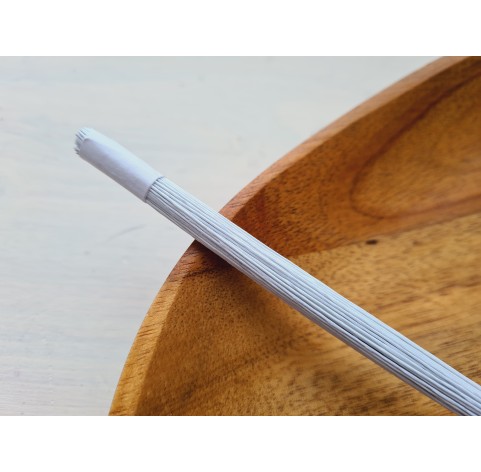 Floristic wire, white, size 28, 30 cm, 100 pcs.