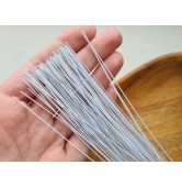 Floristic wire, white, size 30, 30 cm, 100 pcs.