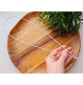 Floristic wire, white, size 16, 76 cm, 1 pcs.