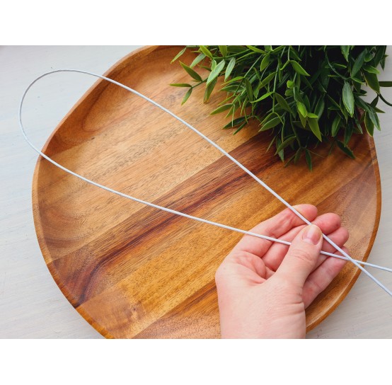Floristic wire, white, size 16, 76 cm, 1 pcs.