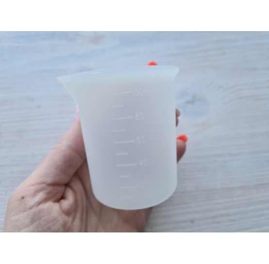 Silicone graduated cup, 100 ml