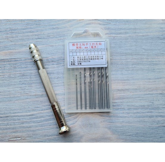 Mini hand drill for jewelry processing