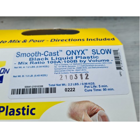 Smooth-Cast ONYX (slow), liquid plastic, black, 0.99kg, cure time 90 min