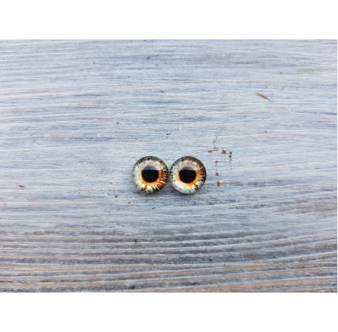 Glass eyes Brown 2, ~ Ø 0.8 cm