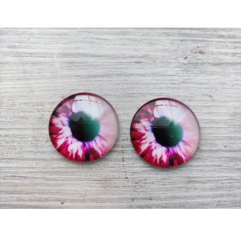 Glass eyes Pink 2, ~ Ø 3 cm
