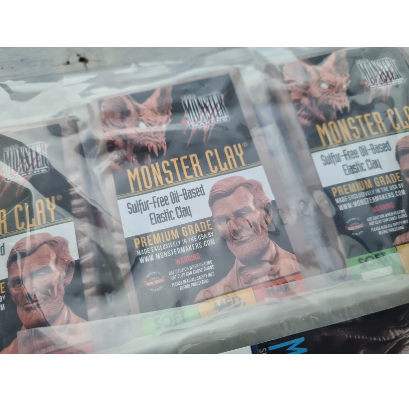 Monster Clay Modeling Clay Sample Pack 4x 75 G, Premium Grade