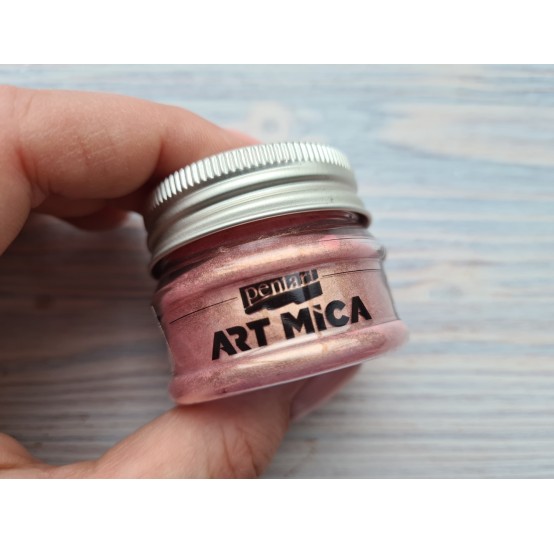 PENTART Art Mica mineral powder, Peach rose, 9g