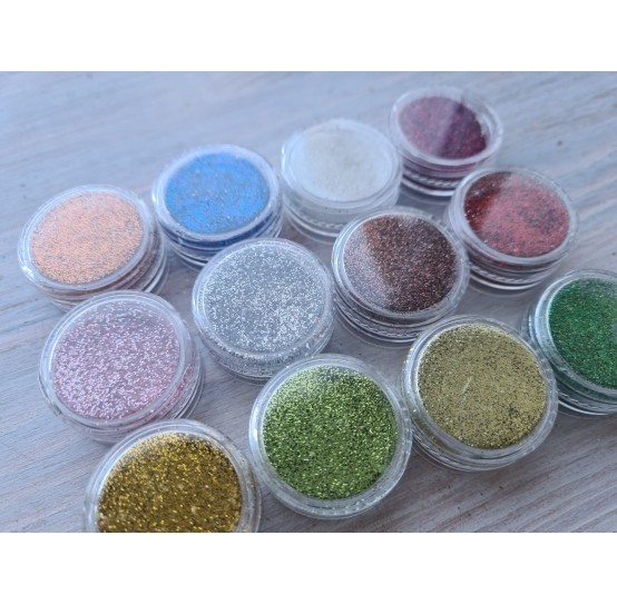 Powder with glitter, set of 12 pcs., 40 g