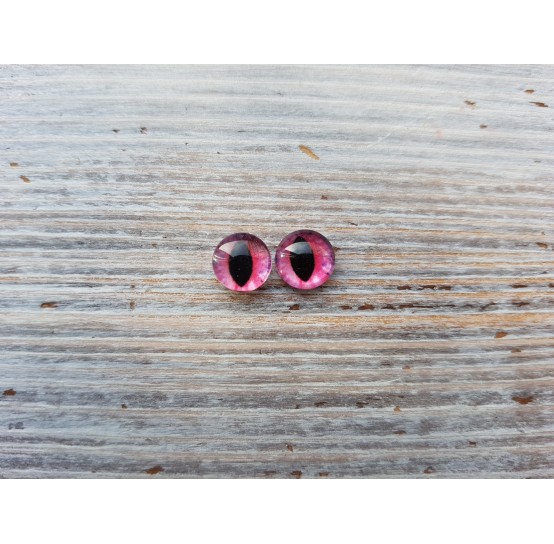 Glass eyes Pink 3, ~ Ø 1 cm