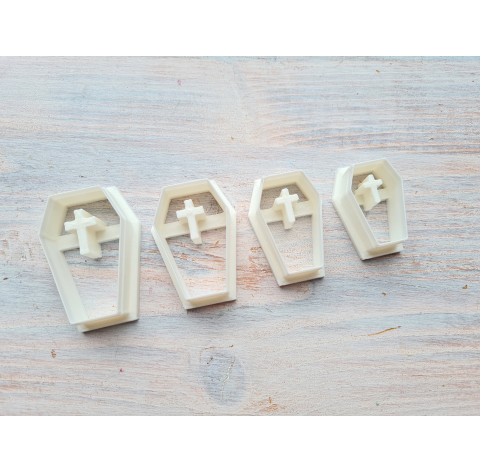 "Coffin", set of 4 cutters, one clay cutter or FULL set