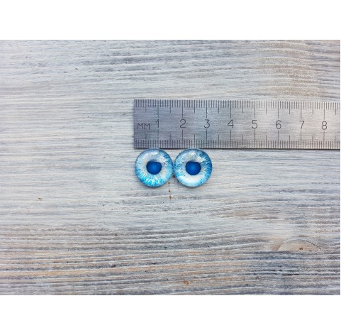 Glass eyes Blue 2, ~ Ø 1.6 cm