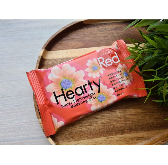 Padico Hearty, red, super lightweight modeling clay, 50 g