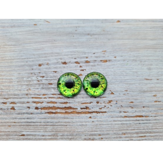 Glass eyes Green 10, ~ Ø 0.8 cm